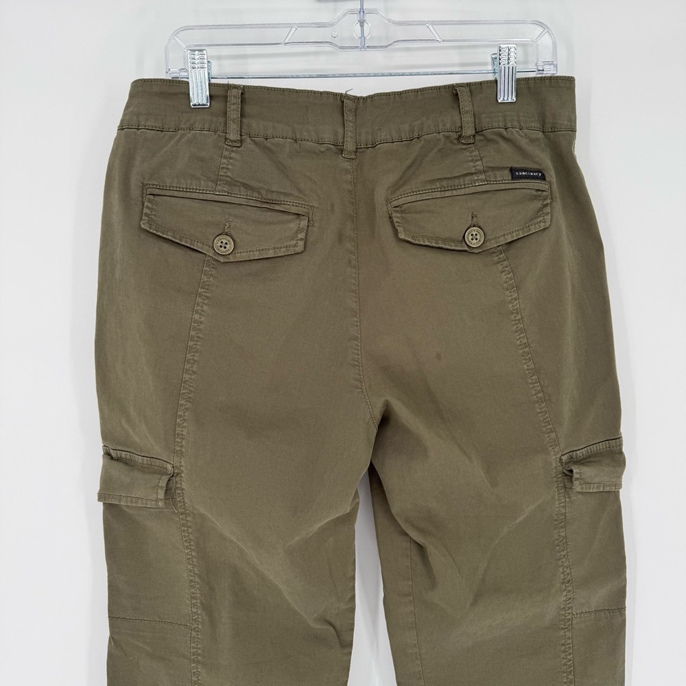 Sanctuary Rebel Cargo‎ Pants in Hiker Green Size 29 Casual Grunge Techwear - Picture 5 of 12